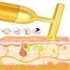 2 IN 1 Face Massager Roller Gold Facial Massager, Electric 3D Face Roller and T Shape Arm Eye Nose Head Massager Instant Face Lift Anti Wrinkles, 19.2X9.8X4.2 cm view 4