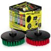 Drill Brush - Cleaning Supplies - Medium and Stiff Bristle Brush Kit - Spin Brush - Grout Cleaner - Tile, Counter-tops, Stove, Oven, Sink, Trash Can, Floors - Concrete Swimming Pools, Garden Fountains view 1