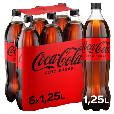 Coca-Cola Zero 1,25L (Pack de 6)