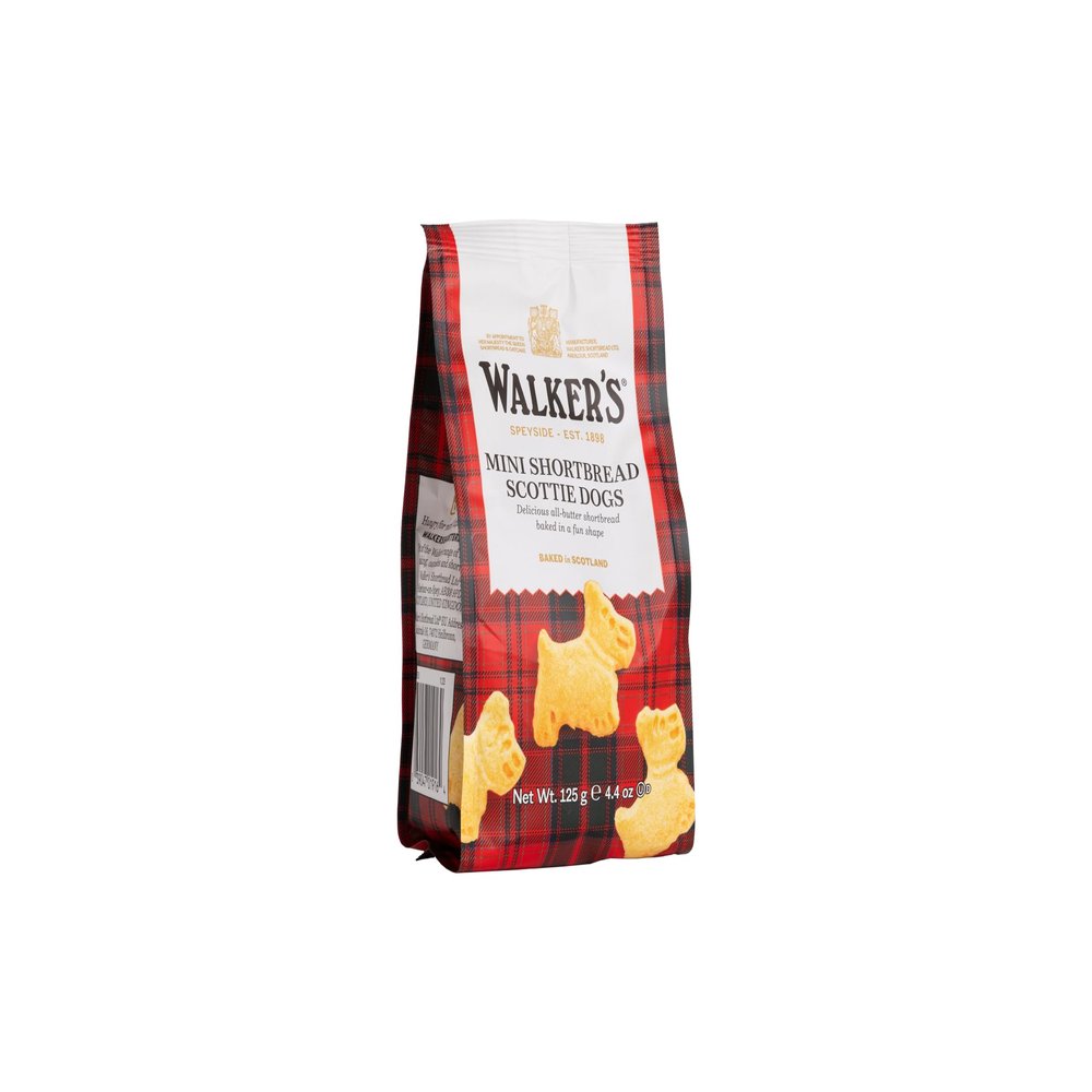 Walker's Shortbread Mini Scottie Dogs  Traditional AllButter Scottish Recipe, 125g