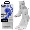 1000 Mile Tactel Mens White Foot Ankle Support Compression Tactel Socks Medium (UK6-8.5) - 3 Pair view 1