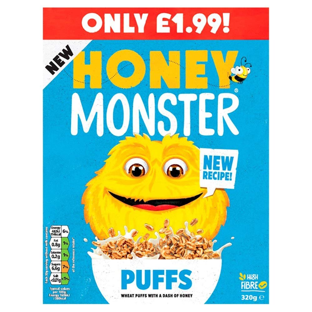 Honey Monster Puffs 320g x 6