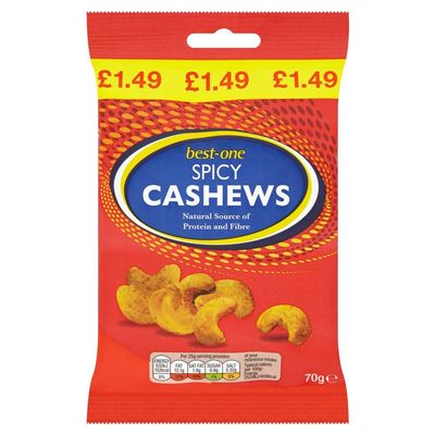 Bestone Spicy Cashews 70g x 6