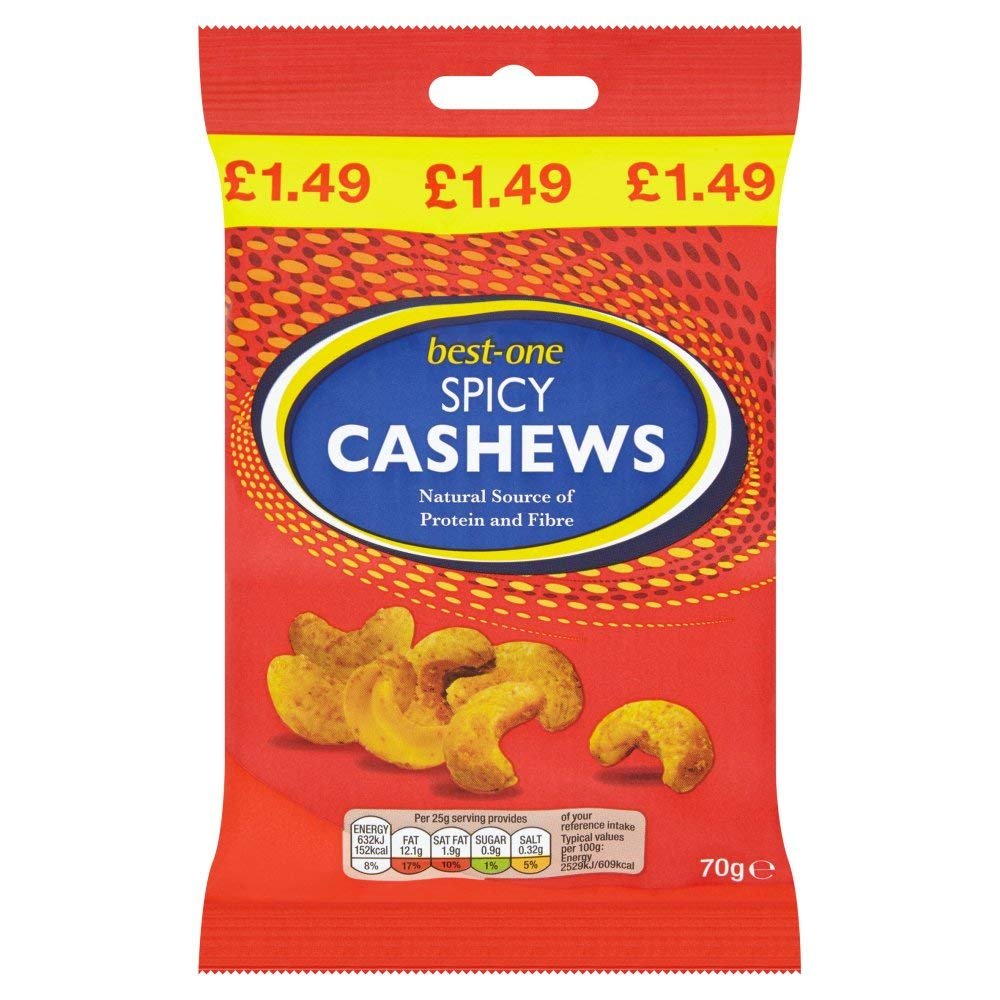 Bestone Spicy Cashews 70g x 6