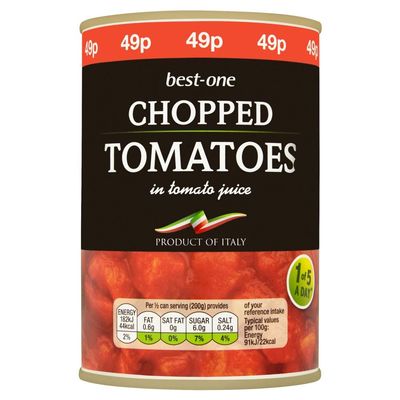 Bestone Chopped Tomatoes 400g x 6