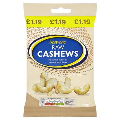 Bestone Raw Cashews 70g x 8