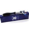 Compatible Razor with Solid Unbreakable Resin Handle Marbled Blue Perfect Shaving Razor for Men view 3