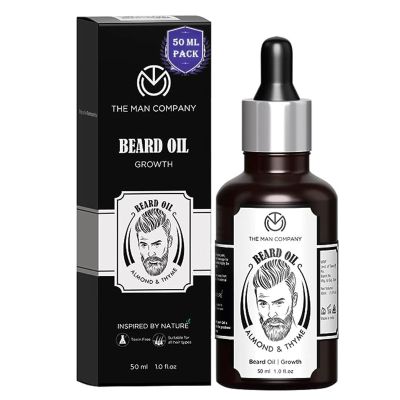 The Man Company Advanced Beard Growth Oil - 50ml for Faster Beard Growth | 100% Natural | No Harmful Chemicals | Premium Beard Oil for Uneven and Patchy Beard | Non Sticky
