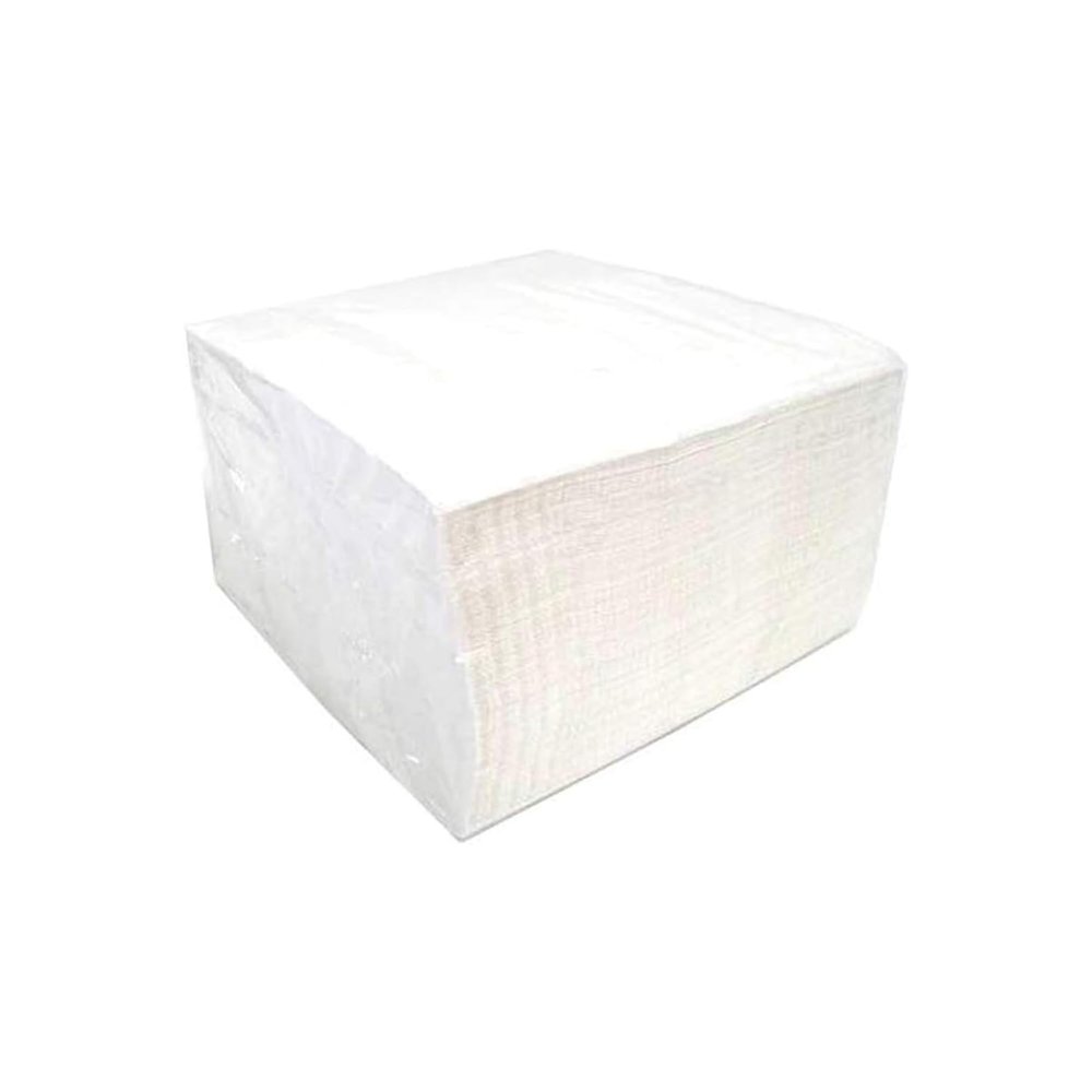 We Can Source It Ltd White 2 Ply Paper Dinner Napkins 40cm with 8 Fold Square Design Soft, Absorbent & Reusable Ideal for Restaurants, Catering, Weddings and Special Events Pack of 1000