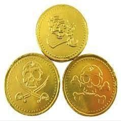 Kingsway Retro Chocolate Sweets Pirate Coins - Wedding / Party Bag 200g