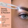 Sensica Eyebrow Tweezers with Light  LED Lighted Tweezers for Women Facial Hair  Precision Eyebrow Plucking Slant Tip Stainless Steel Tweezer with Long Arms & 3 Extra Batteries view 4