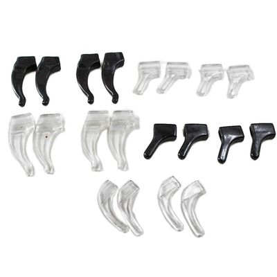 10Pairs Eyeglass Anti-Slip Ear Grips for Adult and Kids Spectacles Temple Tip Hooks in 3 Different Sizes