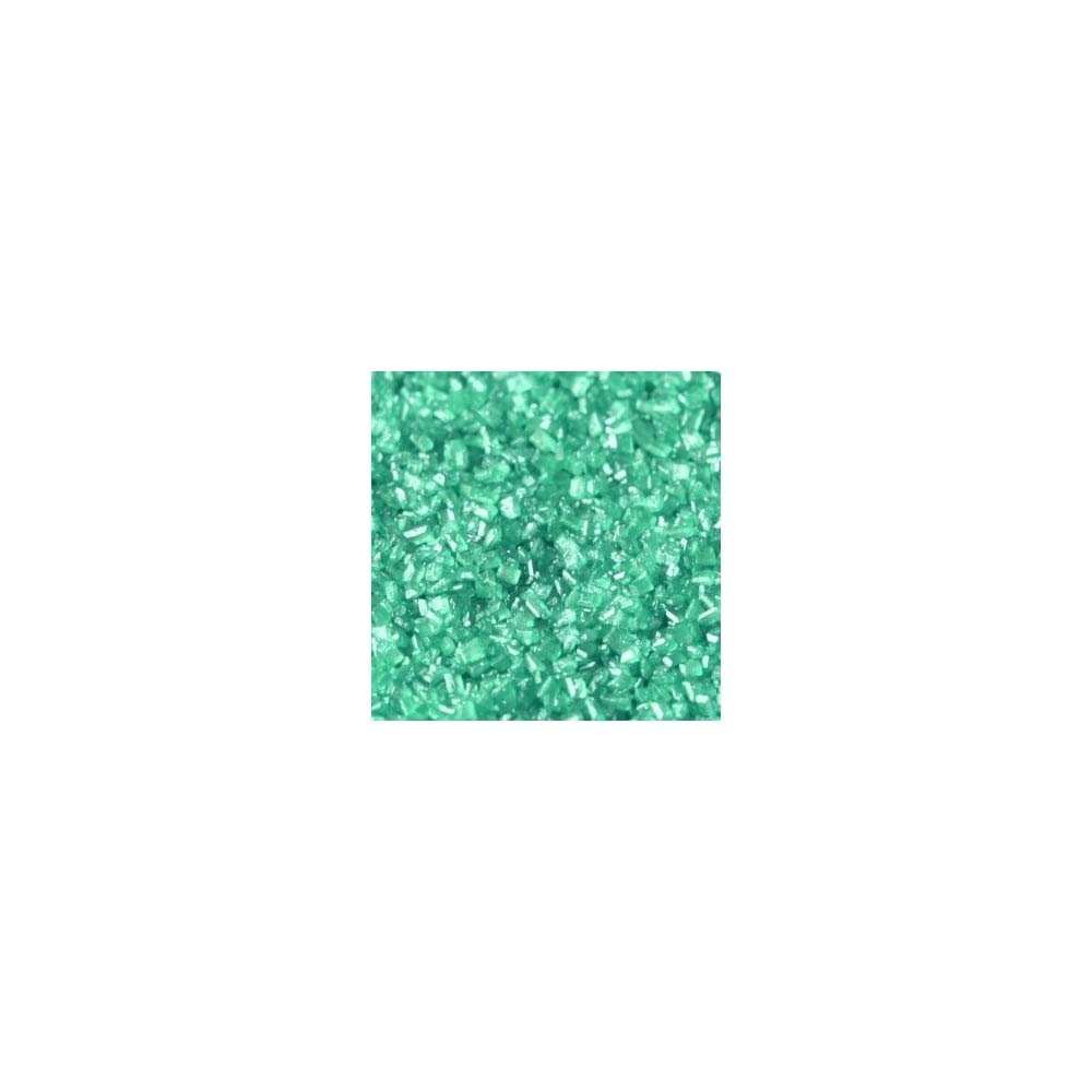 Rainbow Dust Sugar Crystals 50g Sparkle Sprinkles Pearlescent Turquoise