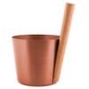 Sauna bucket ALU COPPER view 1