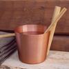 Sauna bucket ALU COPPER view 2
