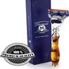 5 Edge Head Compatible Razor - Luxury Handle - NEW SPECIAL EDITION - AMBER & BLACK - Great Gift for any Gentleman this Christmas view 2