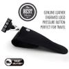 Ambar and Black Collection 5 Edge Cartridge Razor and Leather Protective Razor Case Deep Clean Shave view 2