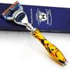 5 Edge Head Compatible Razor with New Top Class Unbreakable Resin Handle - NEW LIMITED EDITION - Special Collection by Haryali London - 5 Blade Technology view 1