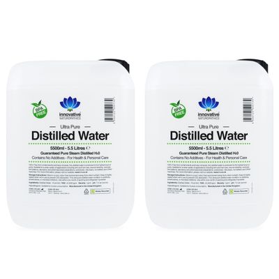 Distilled Water / 11 Litres (11L) / Ultra Pure Steam Distilled / 0ppm