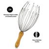 BAMBUA Head Massager Scalp with 24 Fingers - Bamboo Handle - Premium Head Scratcher for Sustainable Relaxation - Scalp Massager for a Pleasant Massage - Christmas Gifts for Women and Men view 2
