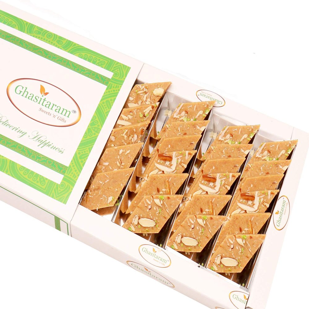Ghasitaram Gifts Diwali Gifts Sweets- Honey Kaju Katli 200 GMS