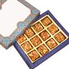 Ghasitaram Gifts Diwali Gifts Sweets- Blue Print 12 pcs Roasted Almond Bites Box view 1