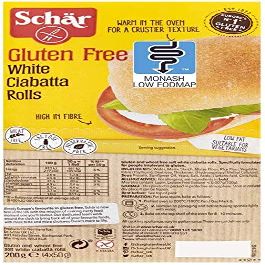Schar Gluten Free Rolls (White Ciabatta Rolls 2 x 4pk)