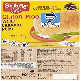Schar Gluten Free Rolls (White Ciabatta Rolls 2 x 4pk)