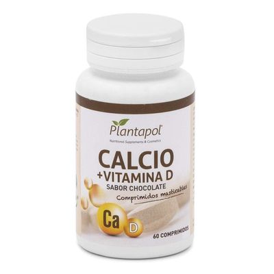 Plantapol Calcio+VIT.D Chocolate Flavor 60Comp Chews - 1 Pack
