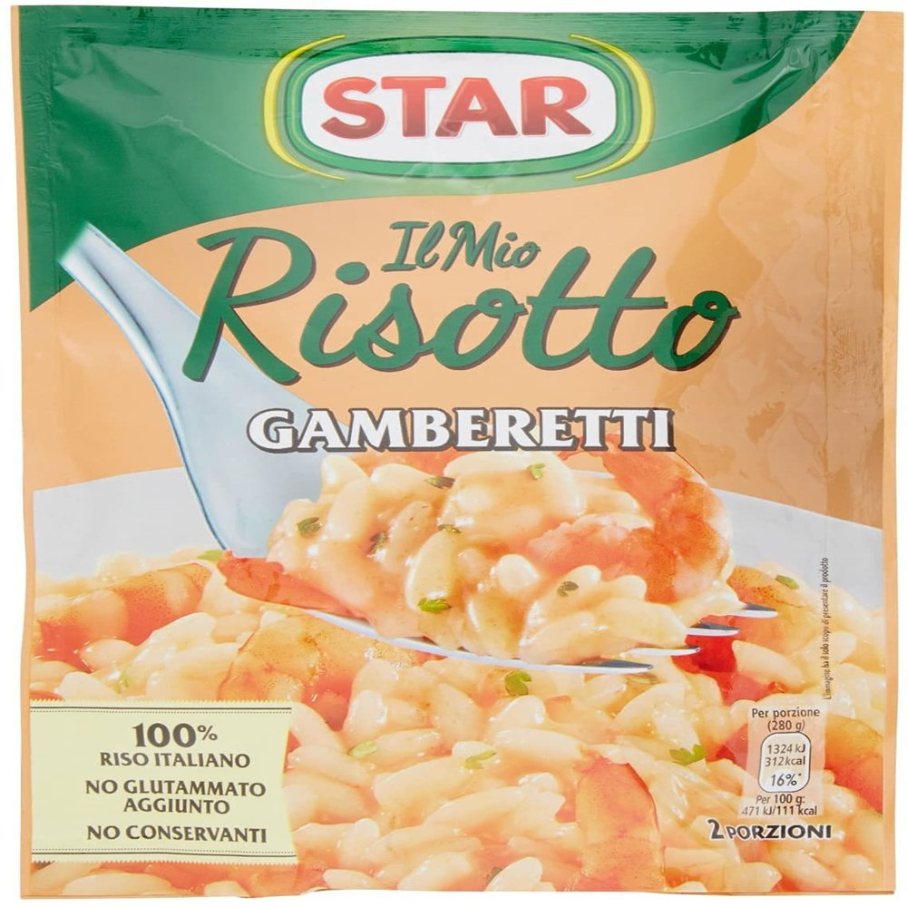 6X Star Il Mio Risotto Gamberetti Rice with Shrimp 175g Ready Meals Rice Dishes 100% Italian