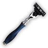 3 Piece Shaving Set Featuring Synthetic Black Badger Shaving Brush & Triple Edge Compatible Razor (Luxury Handle) + Steel Dual Stand Special Collection Limited Edition view 2