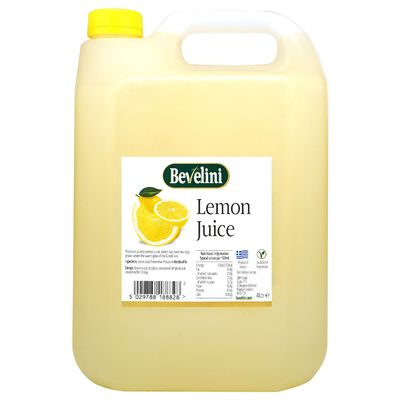 Bevelini Lemon Juice, 4 Litre