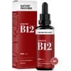 Vitamin B12 Liquid Drops (3000 mcg) Made in UK by Nature Provides - Methylcobalamin + Adenosylcobalamin (50ml), High Strength, Bioactive, Vegan, Energy & Sleep Support, Sublingual, Like B12 injections view 1