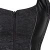 jutrisujo Corset Dress Sexy Skirt Set Gothic Outfits Costume Basquesr Victorian Black 3XL view 3