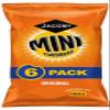 Mini Cheddars Original Flavour Jacobs Crisp Snacks 3 x Multi Packs at Least 18 Bags Ideal School Lunch Box Picnic Car Journey view 2