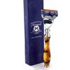 5 Edge Cartridge Compatible Razors - Luxury Grip - New Special Edition - Amber & Black view 1