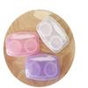 5 Pcs Contact Lens Cases Mini Travel Simple Contact Lens Box Container Holder with Tiny Mirror Tweezers Applicator and Solution Bottle view 1
