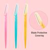 24 Pieces Eyebrow Razor Facial Razor Shaper Trimmer with Precision Cover (Multicolor B) view 2