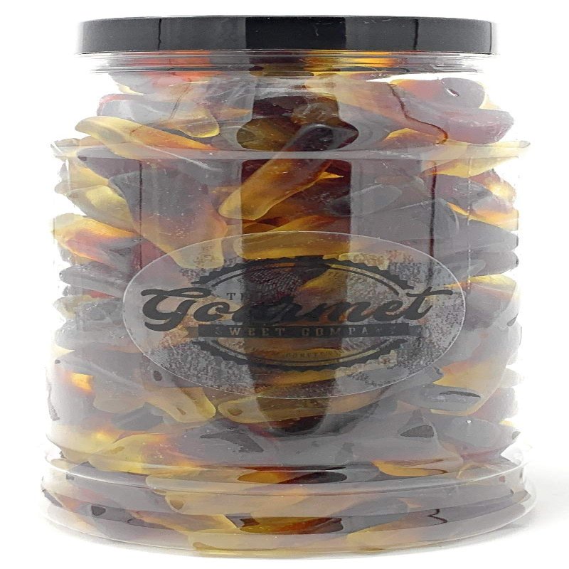 Cola Bottles Retro Sweet Shop Jar by The Gourmet Sweet Company