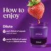 Ribena Strawberry Squash No Added Sugar 850ml - Real Fruit | Rich in Vitamin C | No Artificial Colours or Flavours | 100% Recycled Plastic Bottle view 3