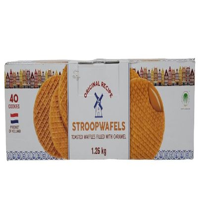 Le Chic Patissier Stroopwafels Toasted Waffles with Caramel - 40pk