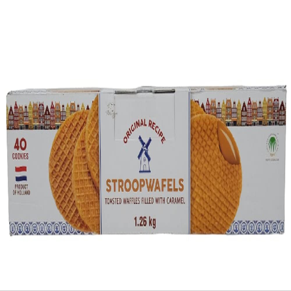 Le Chic Patissier Stroopwafels Toasted Waffles with Caramel - 40pk