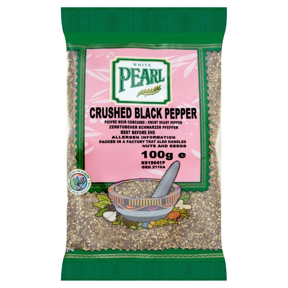 White Pearl Black Pepper Crushed 100g x 10