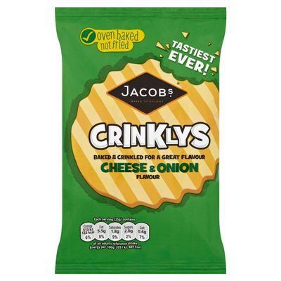 Jacob's Mini Cheddar Crinkly Cheese & Onion 50g x 30