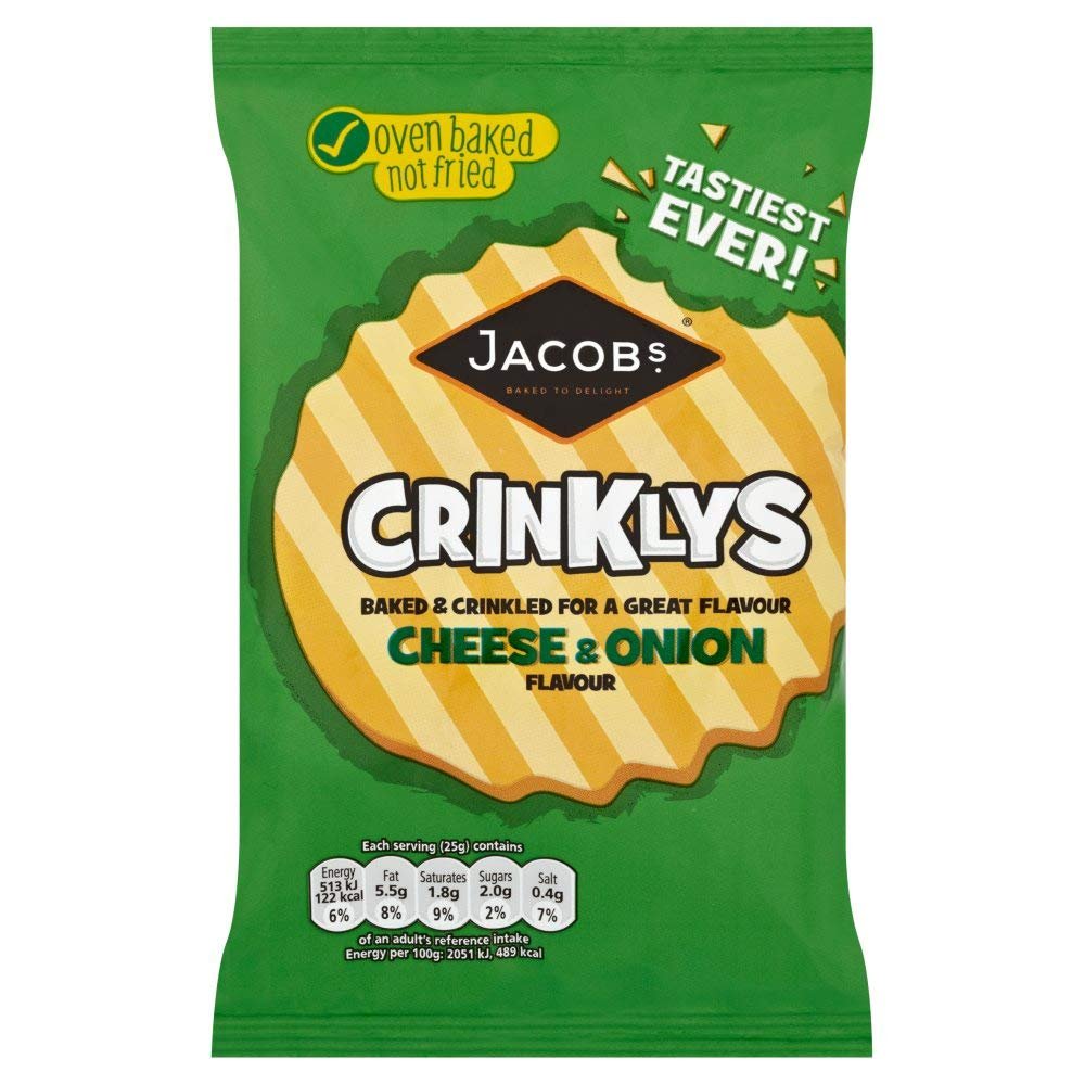 Jacob's Mini Cheddar Crinkly Cheese & Onion 50g x 30