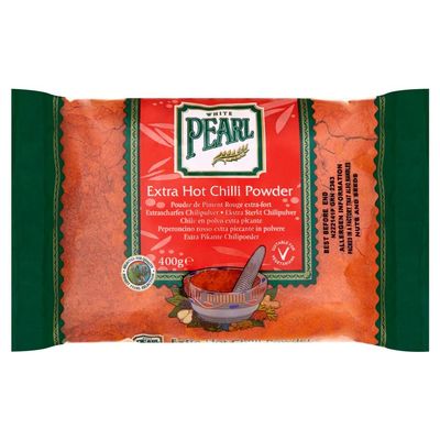 White Pearl Chilli Powder Extra Hot 400g x 4