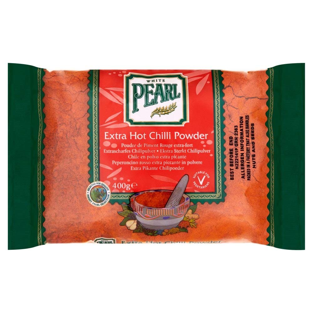 White Pearl Chilli Powder Extra Hot 400g x 4