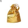 Brussels08 25 Pcs Sheer Organza Drawstring Pouches Samples Display Jewelry Bag Party Favor Wedding Candy Gift Bags Candy Wrap Bags for Festival Wedding Party Christmas Favor Gift Bags Golden view 2