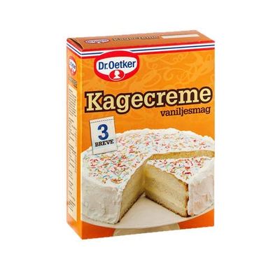 Dr Oetker Kagecreme Vanilje | Danish Instant Vanilla Crme | 3 x 85g