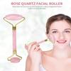 100% Rose Quartz Facial Roller Massager for Neck Eyes Neck Hand Back and Body Anti ageing Skin Tightening Tool Helps Promoting Blood Circulation view 2
